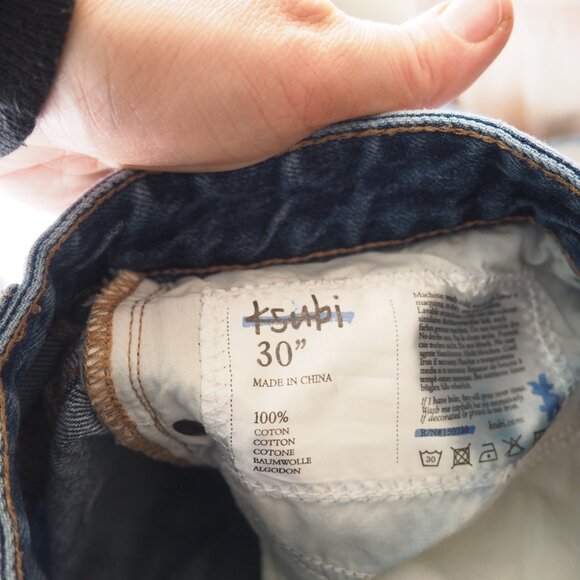 !! Ksubi Chopper Short Karma Trashed Distressed Denim Jean Shorts sz 30” - Picture 9 of 9